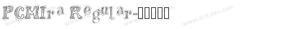PCMIra Regular字体转换
